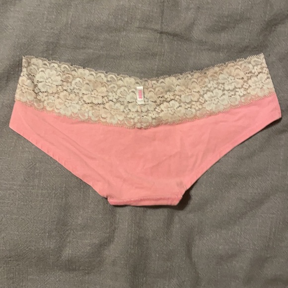 Victoria Secret Pink Lace Waist Cotton Hipster XS - Picture 2 of 3